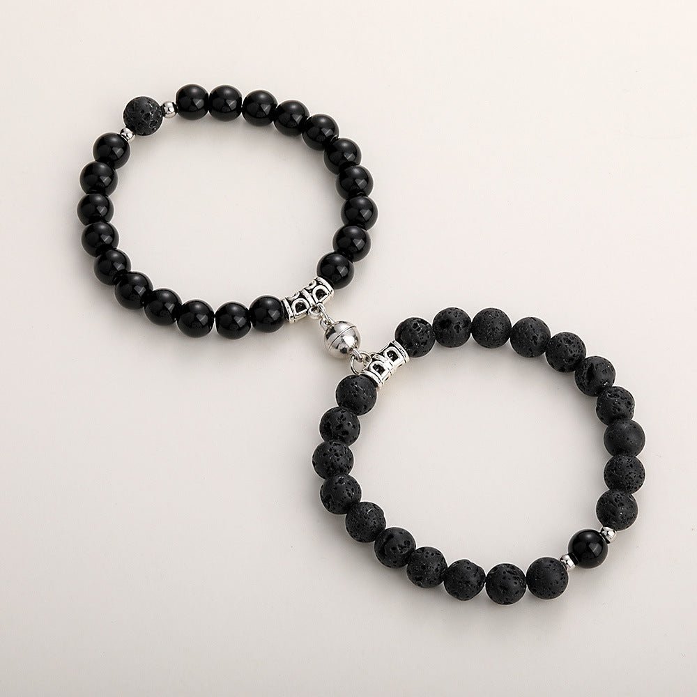 A Pair Of Magnetic Couple Bracelets - AurrixA Pair Of Magnetic Couple BraceletsAurrix
