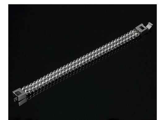 Silver Stainless Steel Bracelets - AurrixSilver Stainless Steel BraceletsAurrix