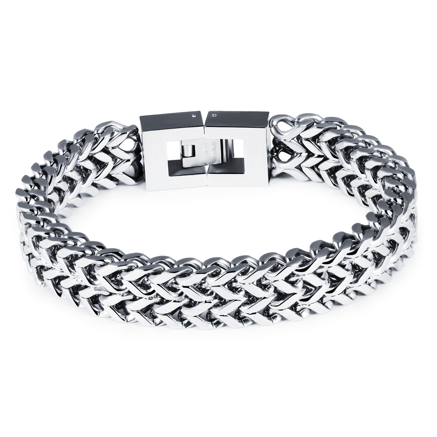 Silver Stainless Steel Bracelets - AurrixSilver Stainless Steel BraceletsAurrix