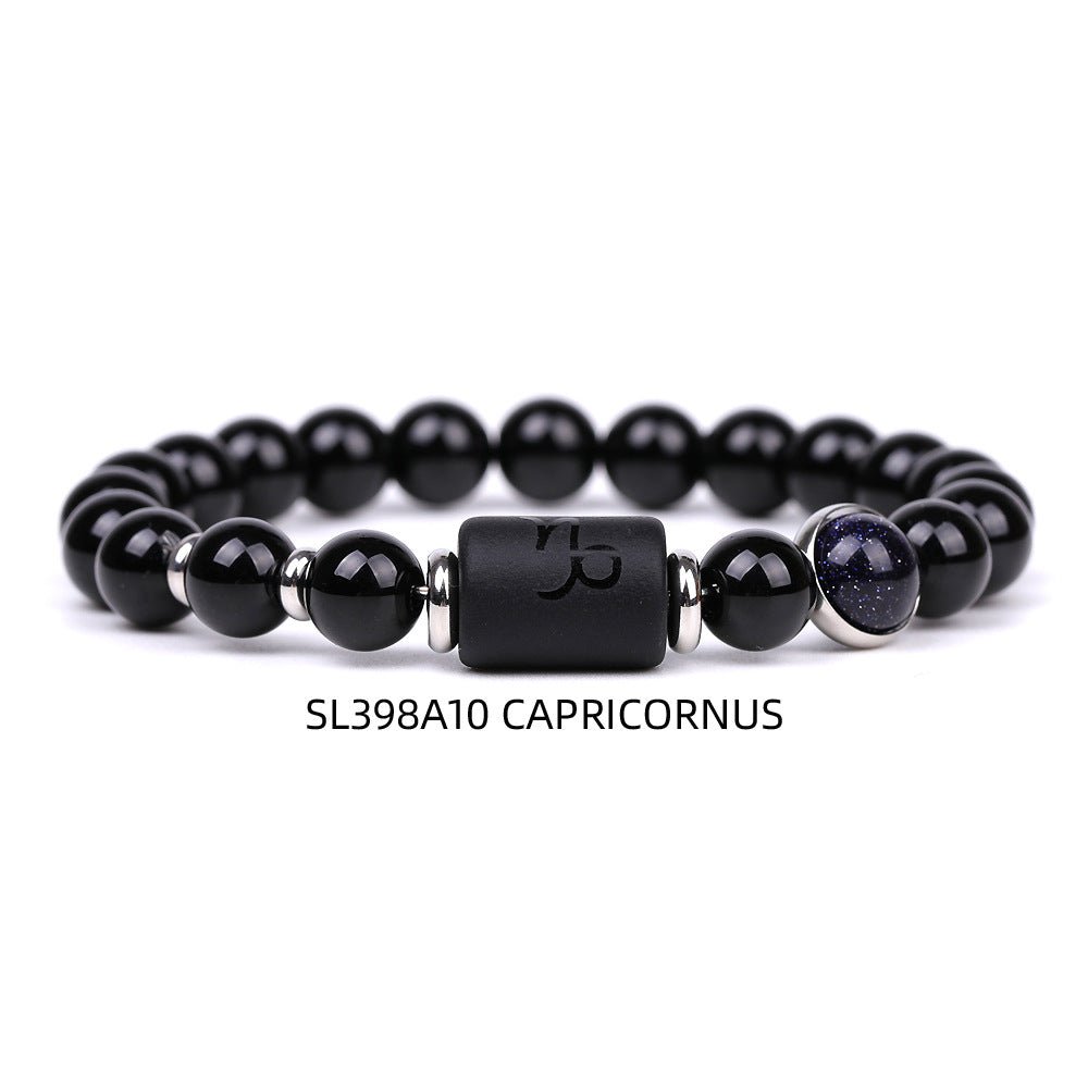 Bracelet for Men Women Adjustable Natural Black Stone - AurrixBracelet for Men Women Adjustable Natural Black StoneAurrix