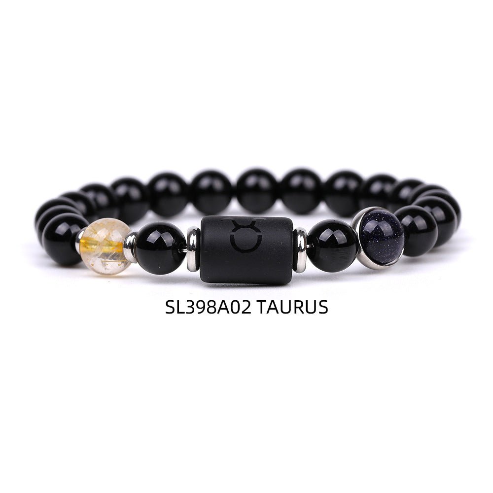 Bracelet for Men Women Adjustable Natural Black Stone - AurrixBracelet for Men Women Adjustable Natural Black StoneAurrix