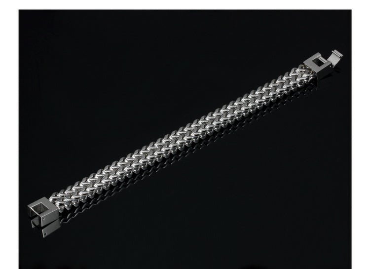 Silver Stainless Steel Bracelets - AurrixSilver Stainless Steel BraceletsAurrix