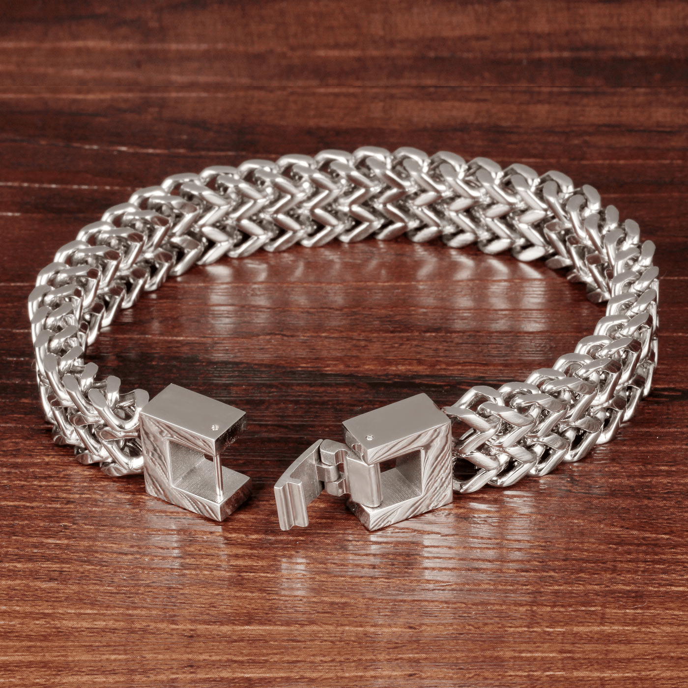 Silver Stainless Steel Bracelets - AurrixSilver Stainless Steel BraceletsAurrix