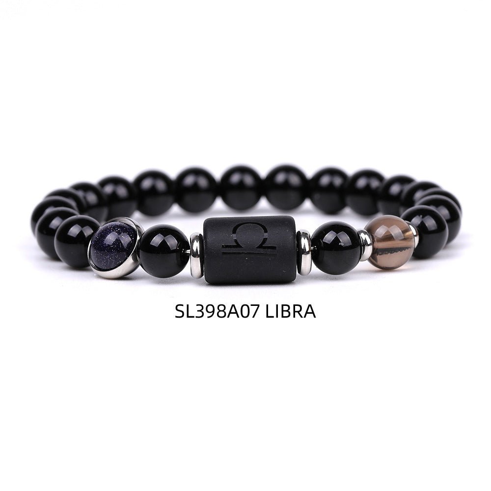 Bracelet for Men Women Adjustable Natural Black Stone - AurrixBracelet for Men Women Adjustable Natural Black StoneAurrix