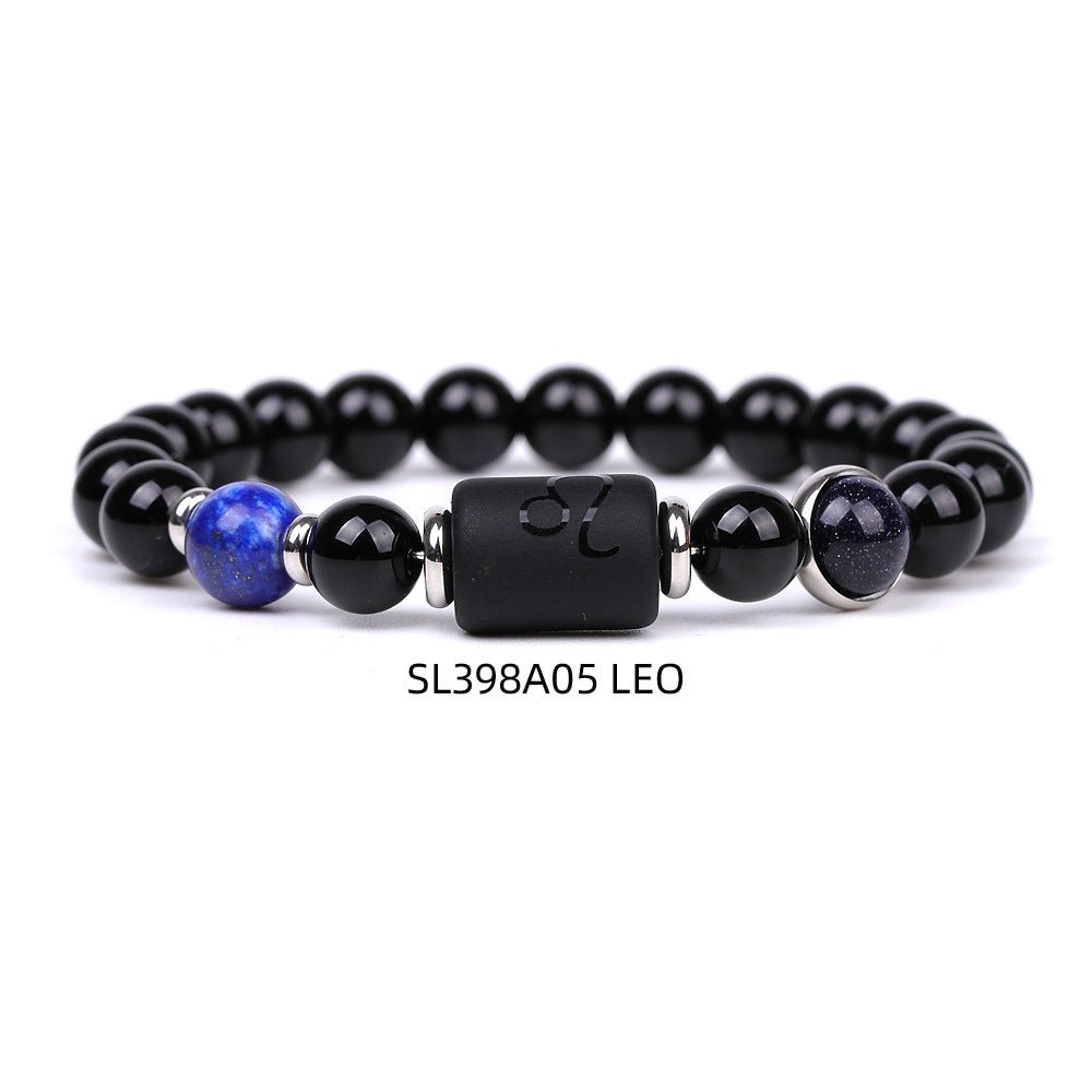 Bracelet for Men Women Adjustable Natural Black Stone - AurrixBracelet for Men Women Adjustable Natural Black StoneAurrix