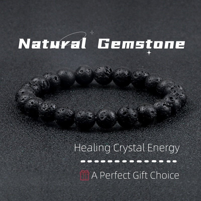 Natural Volcanic Stone Beads Bracelets - AurrixNatural Volcanic Stone Beads BraceletsAurrix