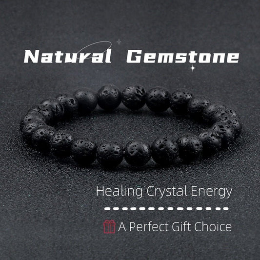 Natural Volcanic Stone Beads Bracelets - AurrixNatural Volcanic Stone Beads BraceletsAurrix